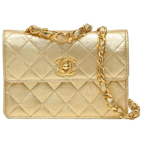 chanel gold logo bag|chanel 11.12 bag price.